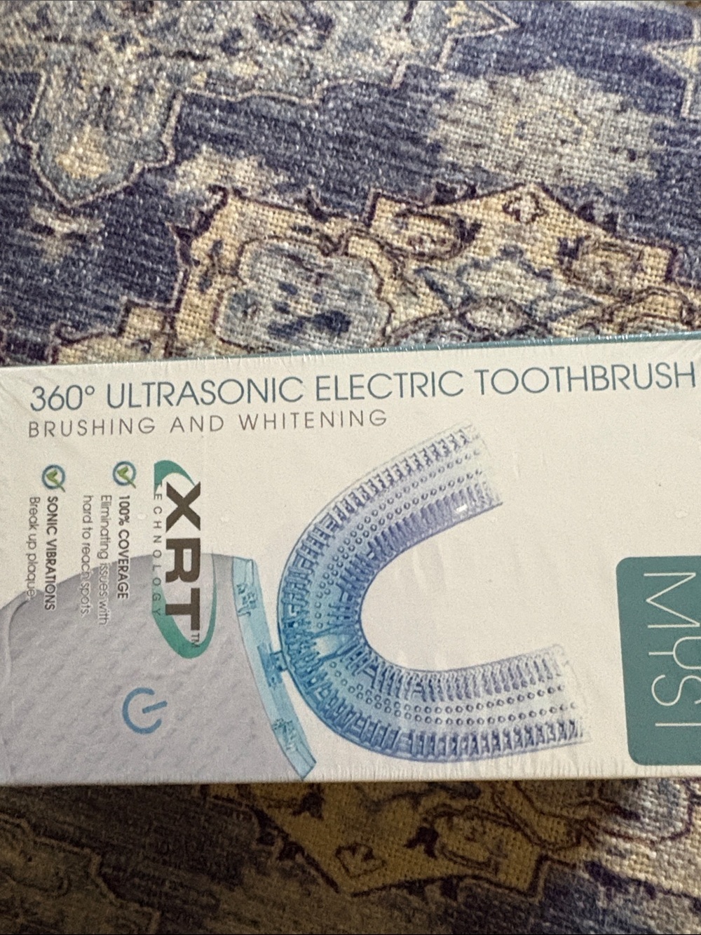 360° Ultrasonic Electric Toothbrush - Light Blue - Picture 2 of 4